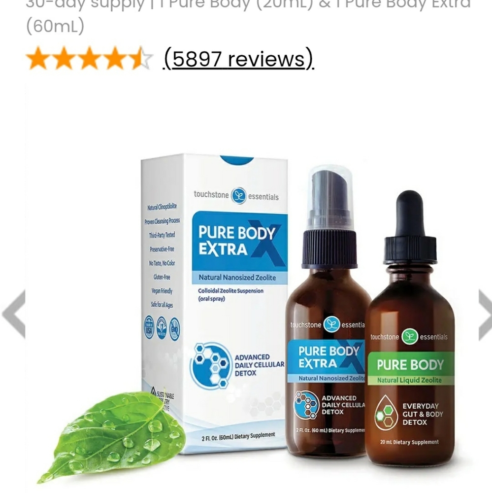 Zeolite Touchstone Heavy metal duo cleanse pack